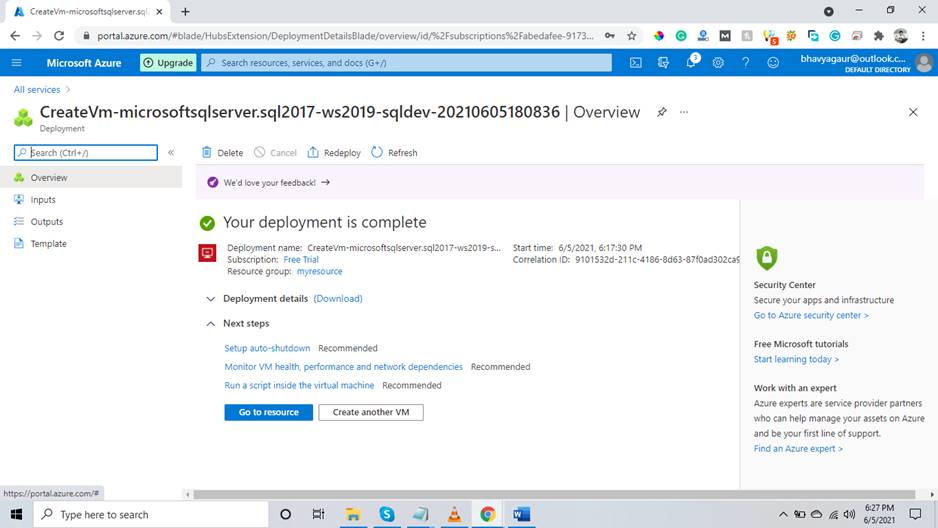 How To Create A SQL Server Instance In The Managed Virtual Machine